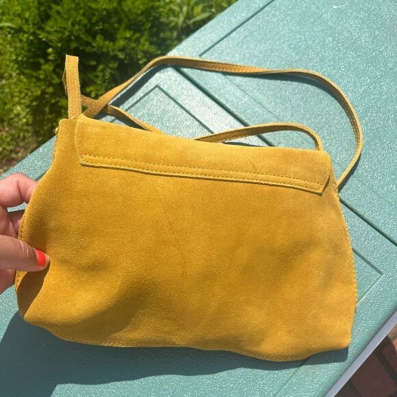 Anthropologie Suede Crossbody Bag NWT - Picture 5 of 6